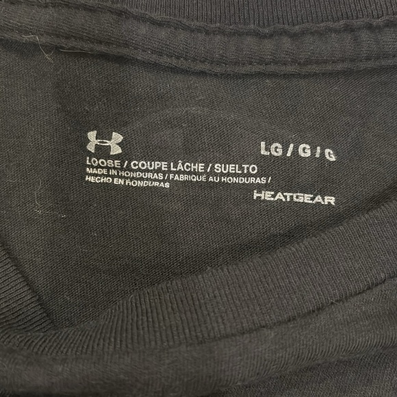 Men Under Armour Black Graphic T-Shirt - Picture 3 of 5